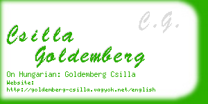 csilla goldemberg business card